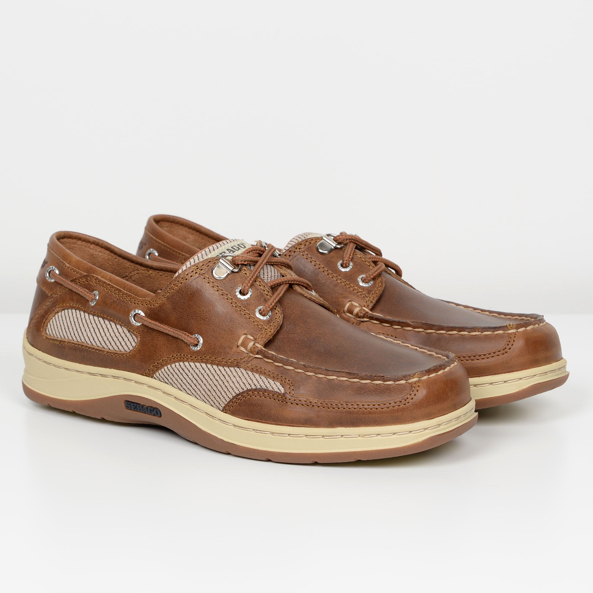 Brown Cinnamon Sebago Clovehitch Boat Shoes from Quarter & Last