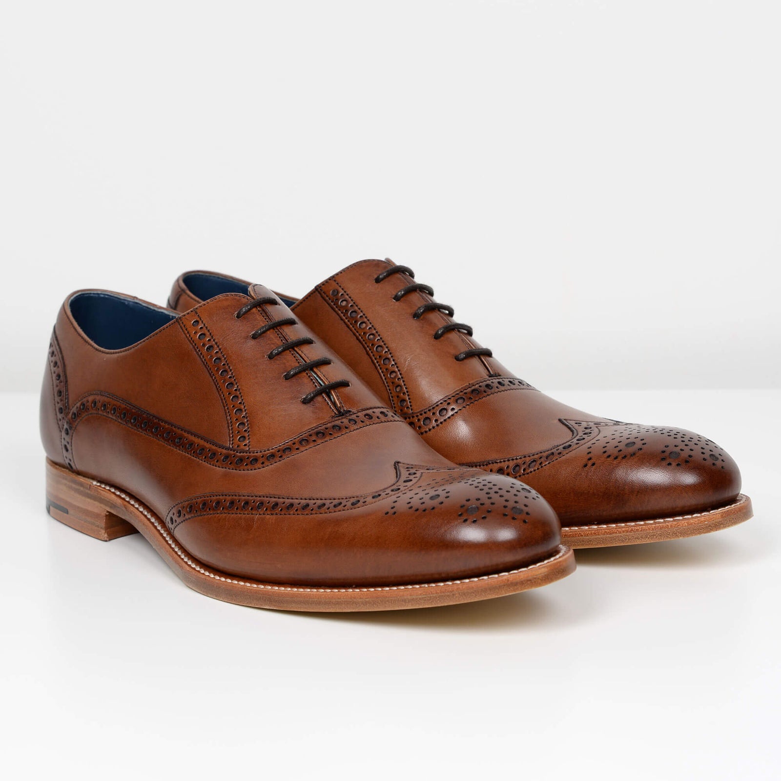 Brown Valiant Barker Oxford Brogues from Quarter & Last