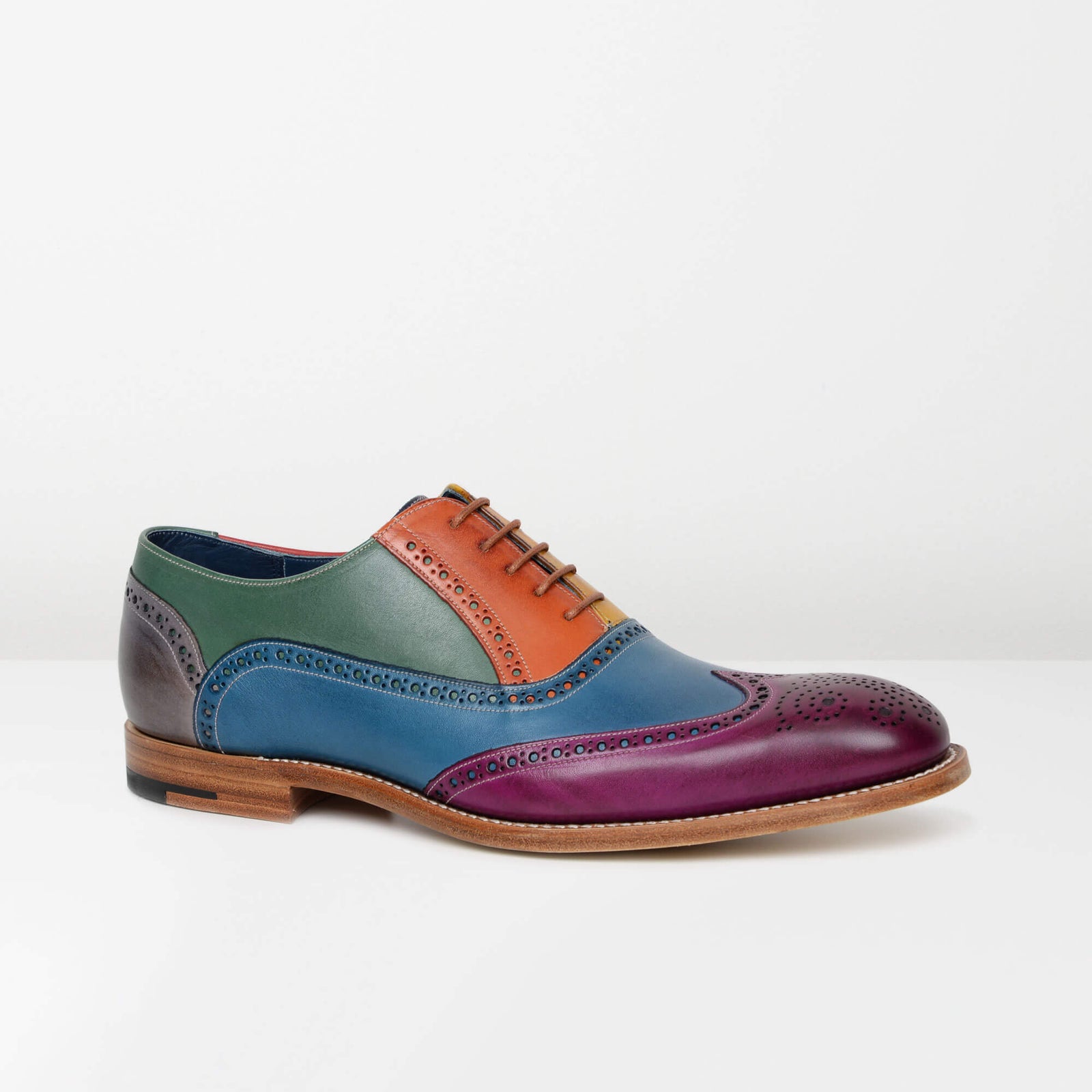 barkers multi coloured brogues