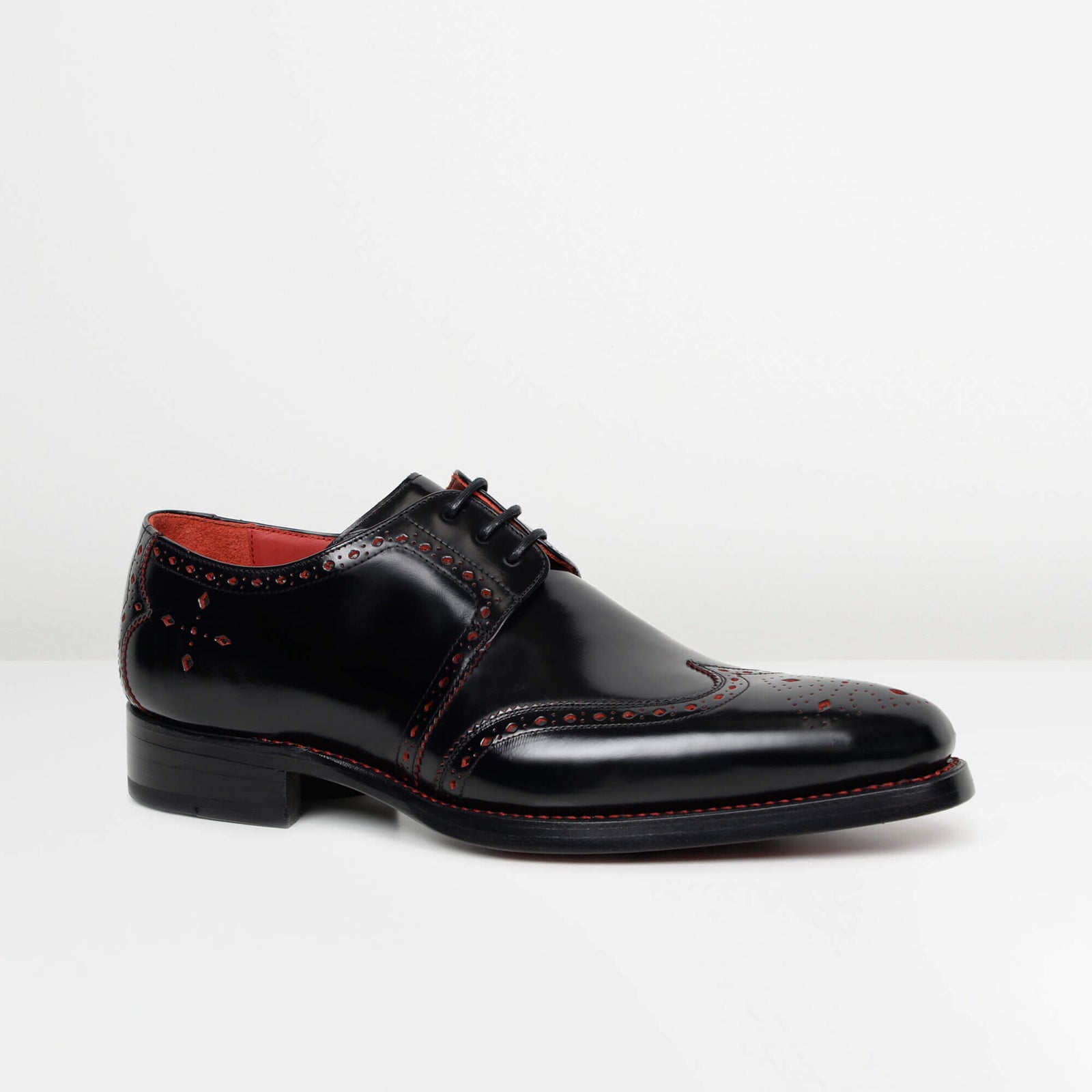 Black Red Stitch Dexter 'Bay' Gibson Brogues from Quarter & Last