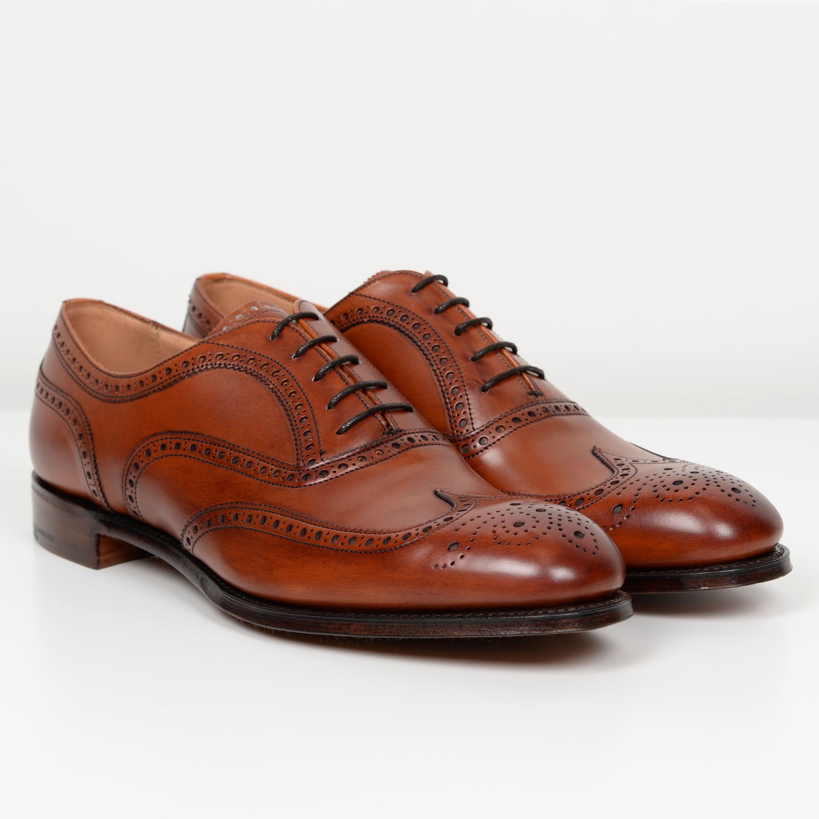 Dark Leaf Arthur III Cheaney Oxford Brogues from Quarter & Last