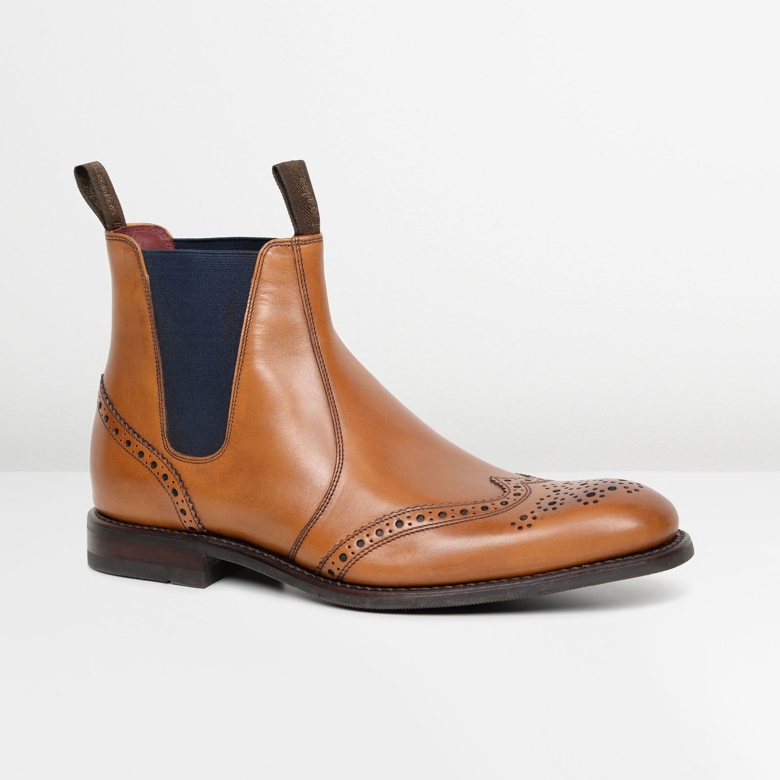 loake brogue chelsea boots