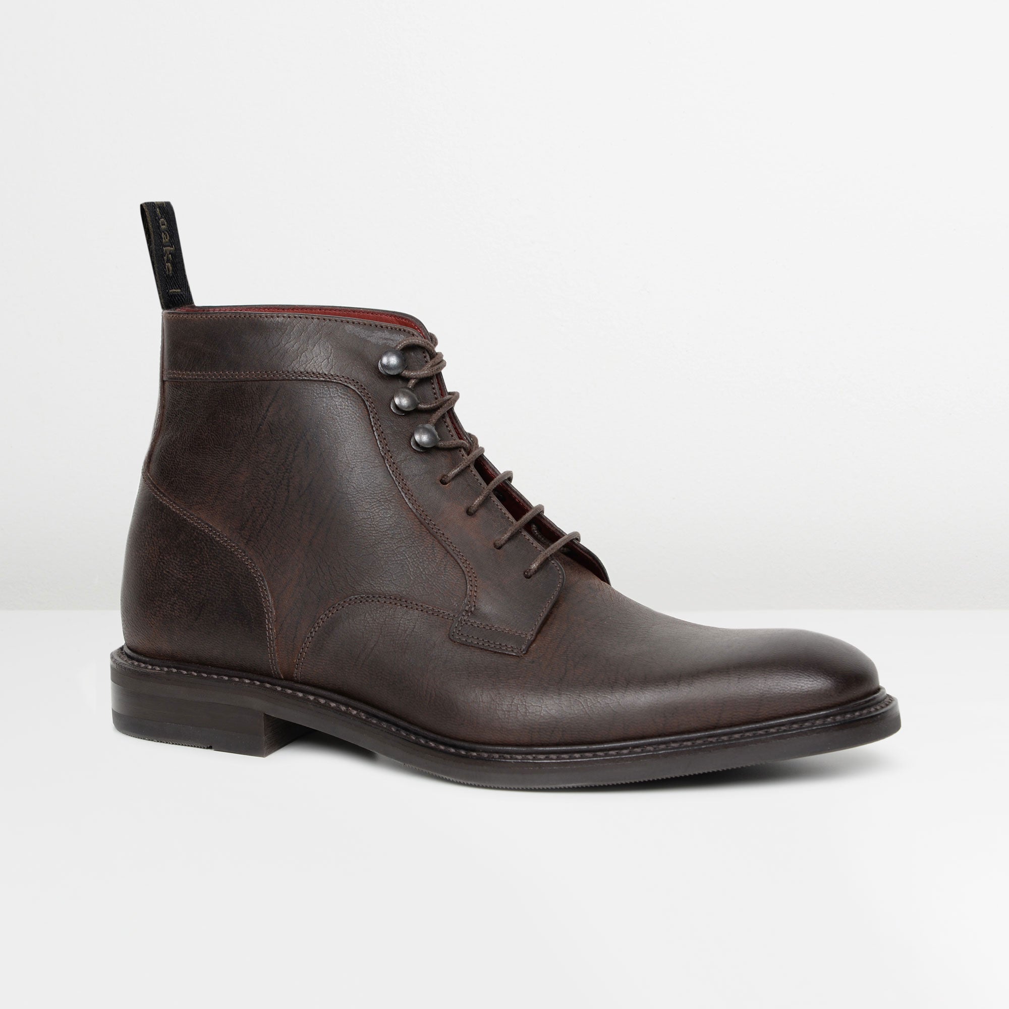 Dark Brown Crow Loake Derby Boots from 