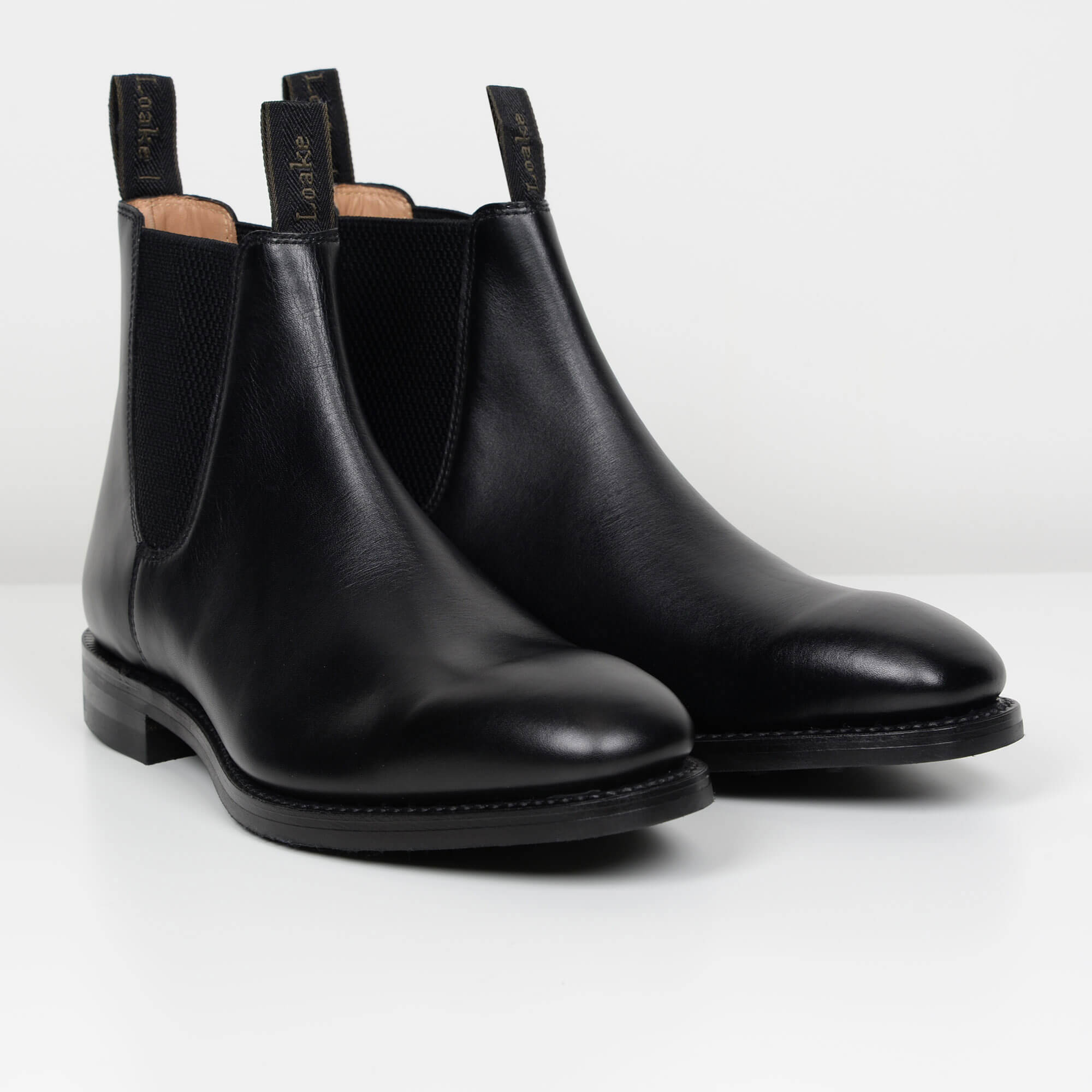 Black Chatsworth Loake Chelsea Boots from Quarter & Last
