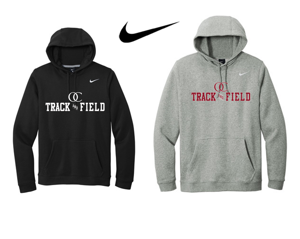 Nike Club Fleece Pullover Hoodie - Oakland Catholic Track Field Pierce Apparel