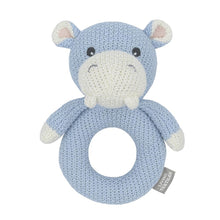Load image into Gallery viewer, HENRY THE HIPPO KNITTED RATTLE