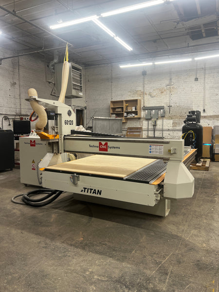 A CNC router machine used in custom plastics fabrication