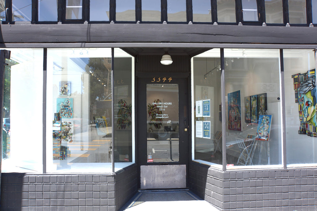 Photograph of Voss Gallery's facade in San Francisco, California.