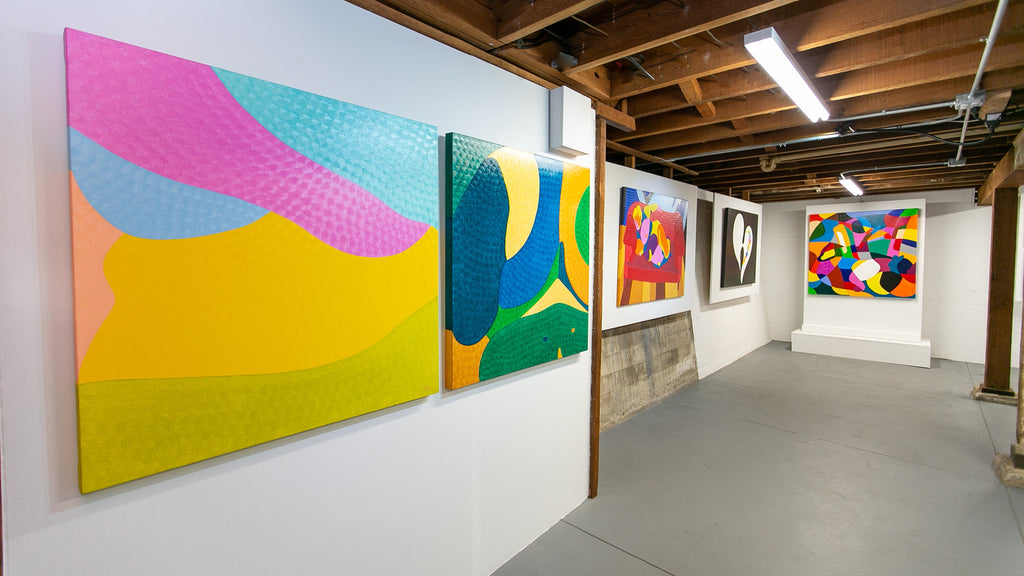 Install shot from Natalia Lvova's "Reverie" solo exhibition at Voss Gallery, San Francisco.