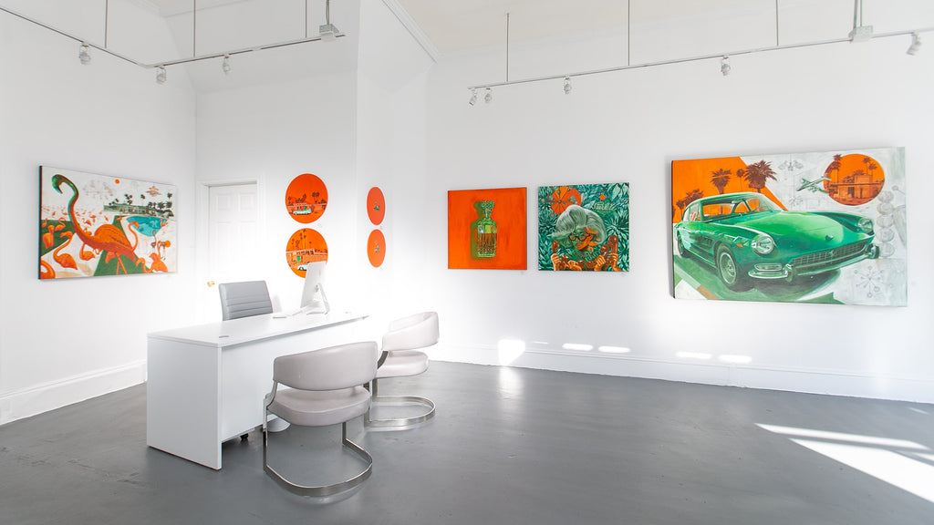 Install shot from Serge Gay Jr.'s "P.S. I Love You" solo exhibition at Voss Gallery, San Francisco.