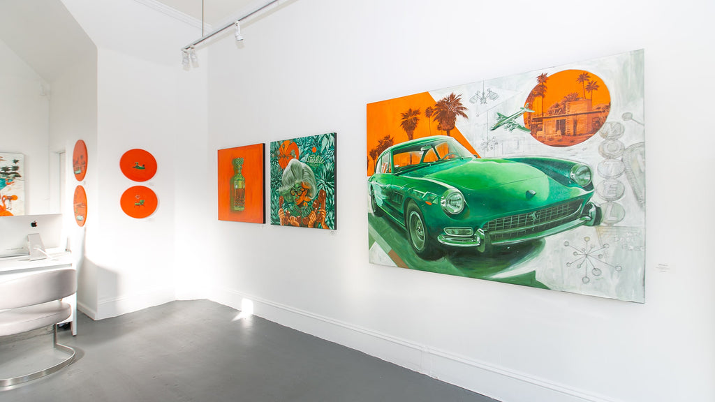 Install shot from Serge Gay Jr.'s "P.S. I Love You" solo exhibition at Voss Gallery, San Francisco.