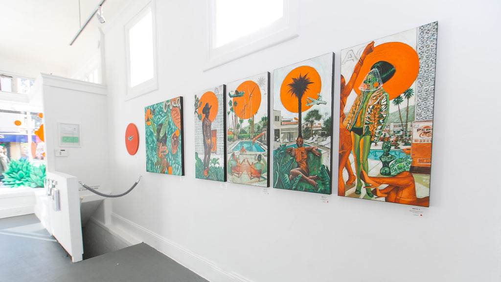 Install shot from Serge Gay Jr.'s "P.S. I Love You" solo exhibition at Voss Gallery, San Francisco.