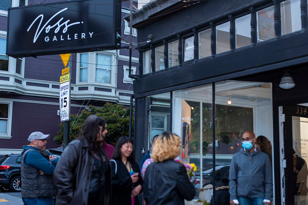 Outside view of Voss Gallery in San Francisco's Mission District, 2022.