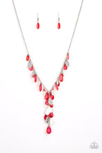 Load image into Gallery viewer, SAILBOAT SUNSETS - RED NECKLACE