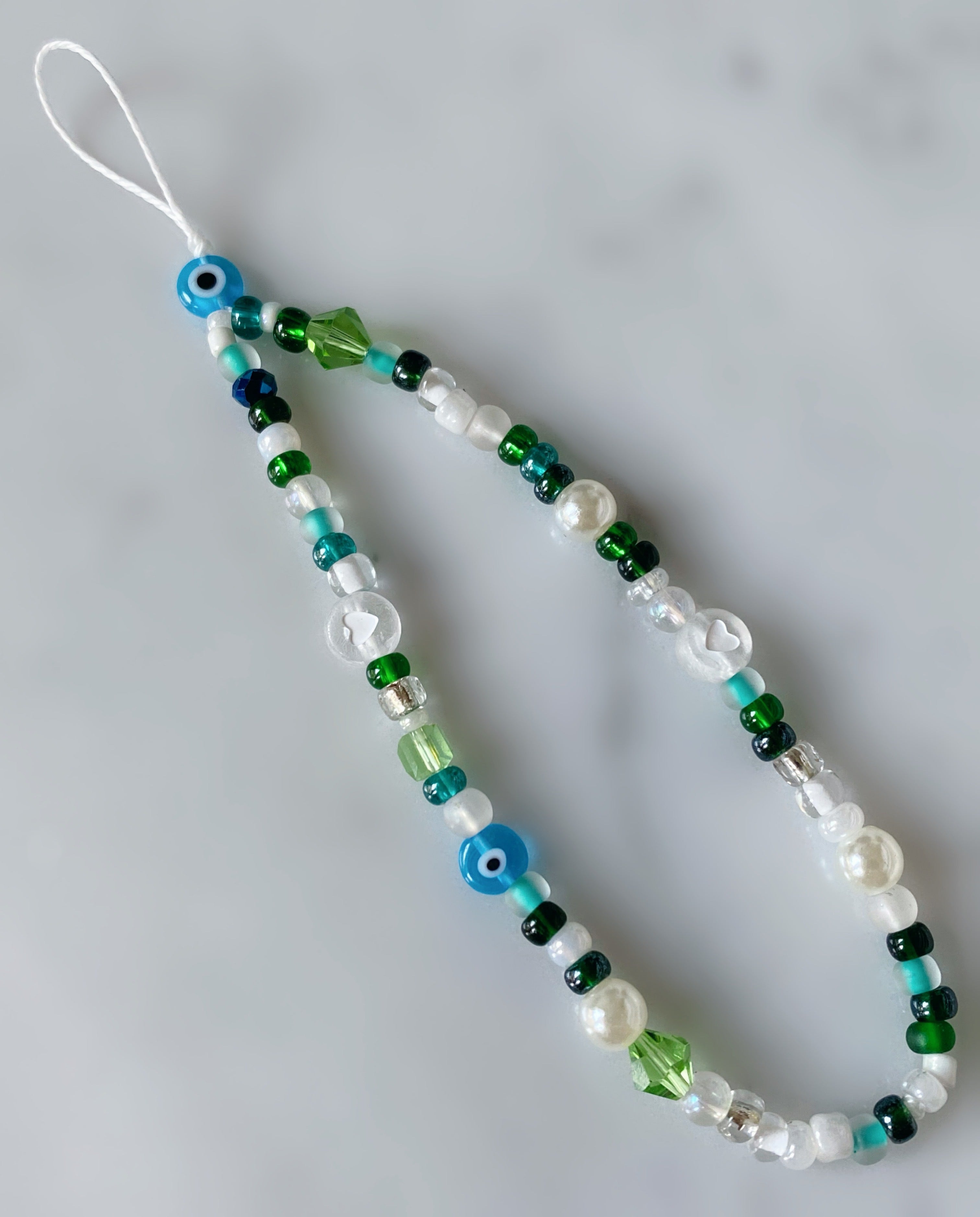 Evil Eye Beaded Phone Charm