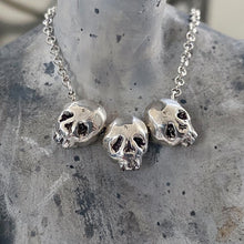Load image into Gallery viewer, Triple Threat Skull Necklace