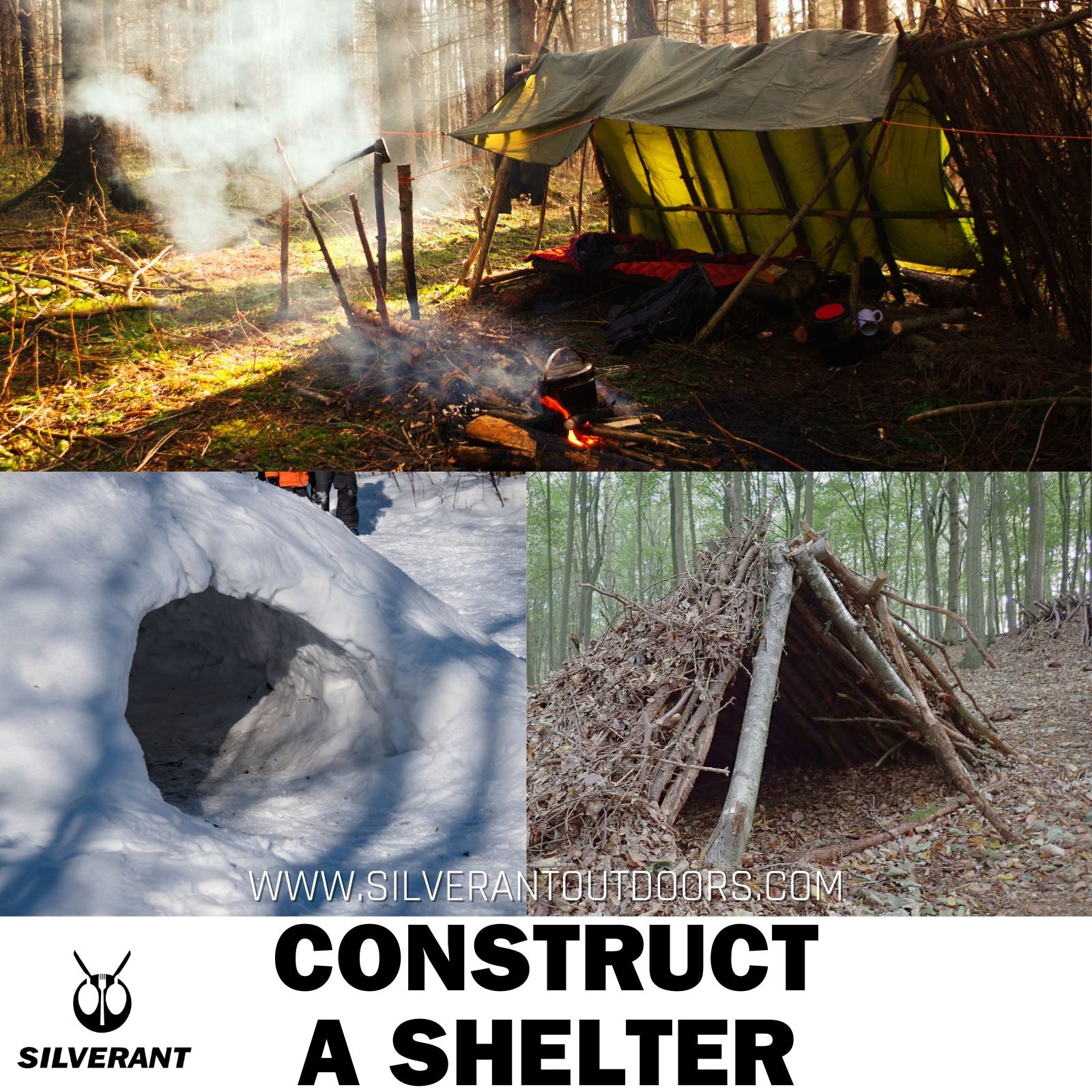 Construct a shelter - SilverAnt Outdoors