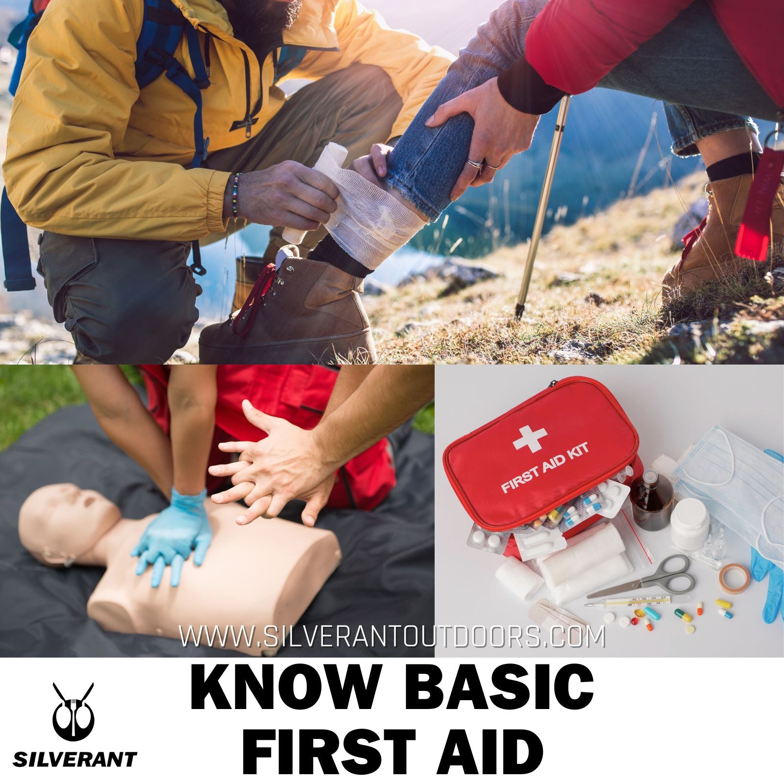 Know basic first aid - SilverAnt Outdoors