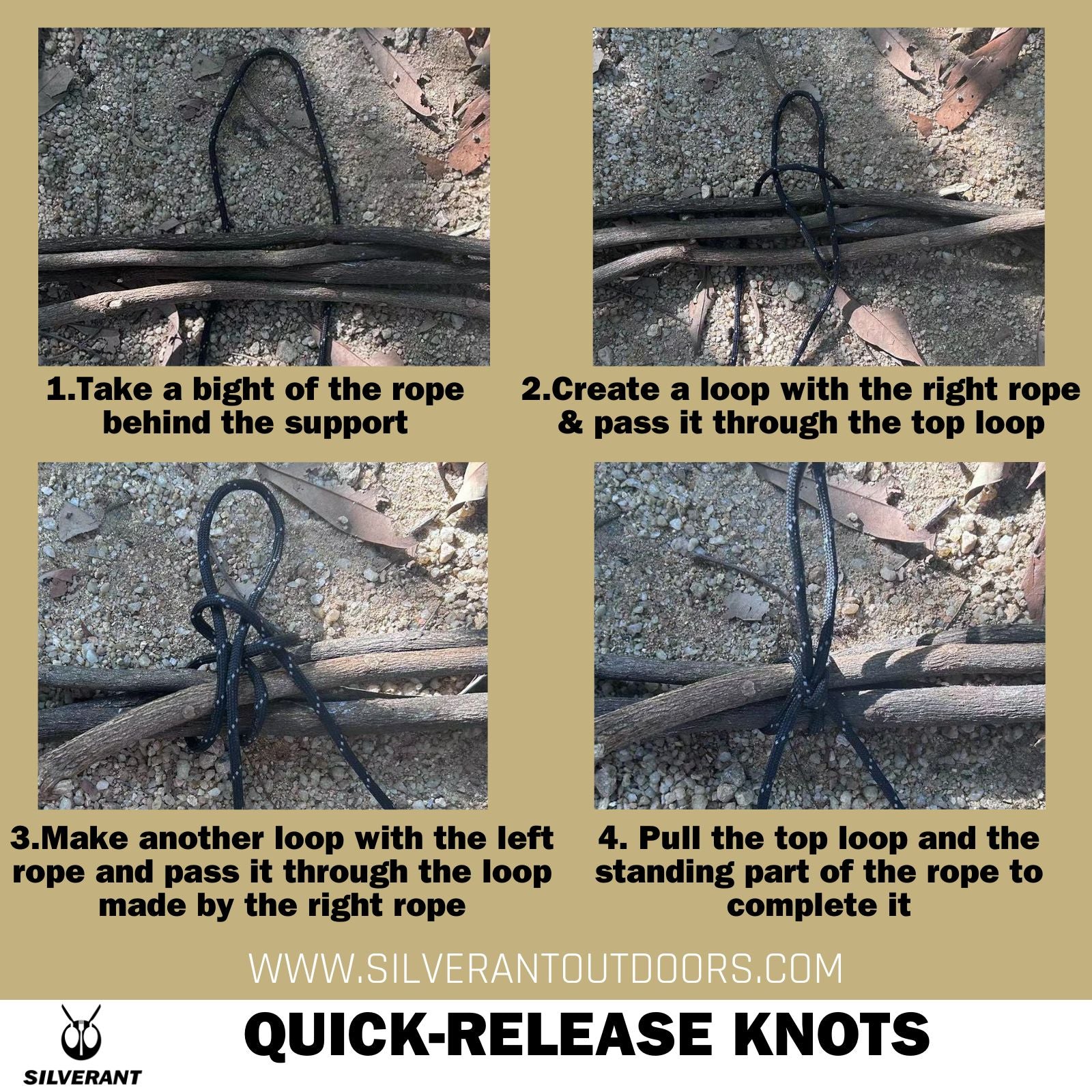 Quick-Release Knots for Gear