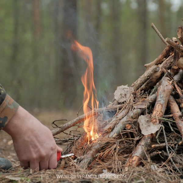 how to build a capfire teepee fire