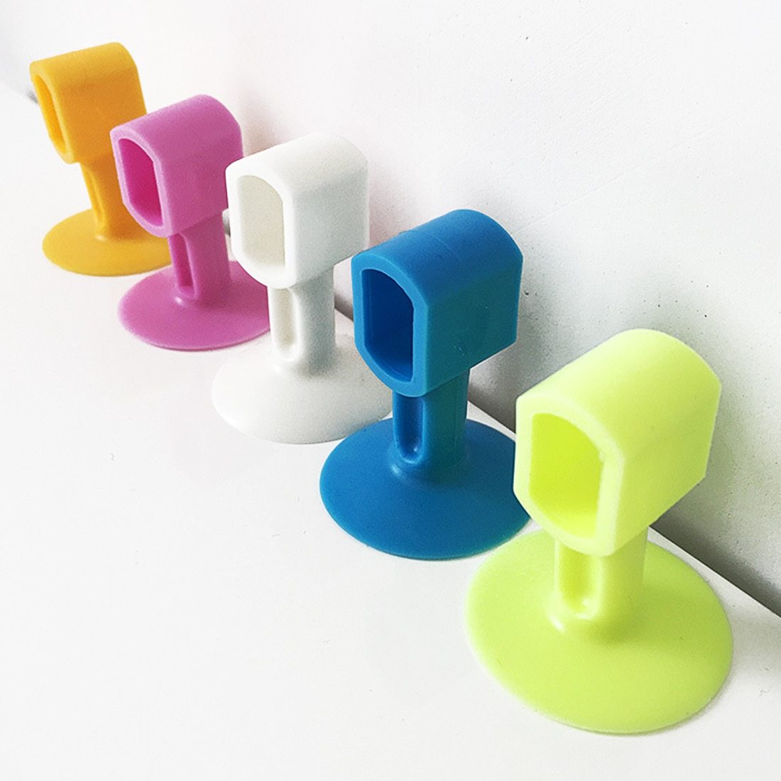 Anti-Collision Perforation Free Silicone Door Handle Stoppers - Redbovi.com