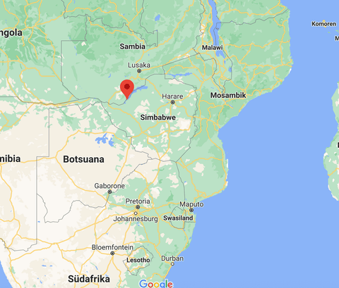 Karte Simbabwe, Binga