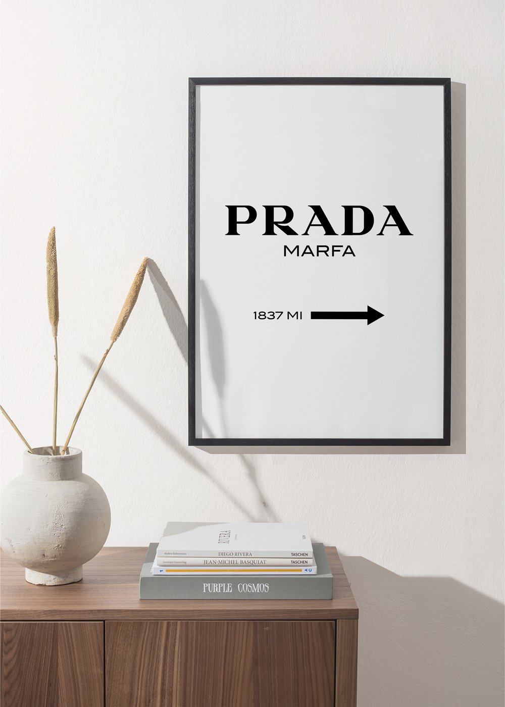 Prada Marfa II black and white poster | Wall art, framed prints and posters  – Artesta