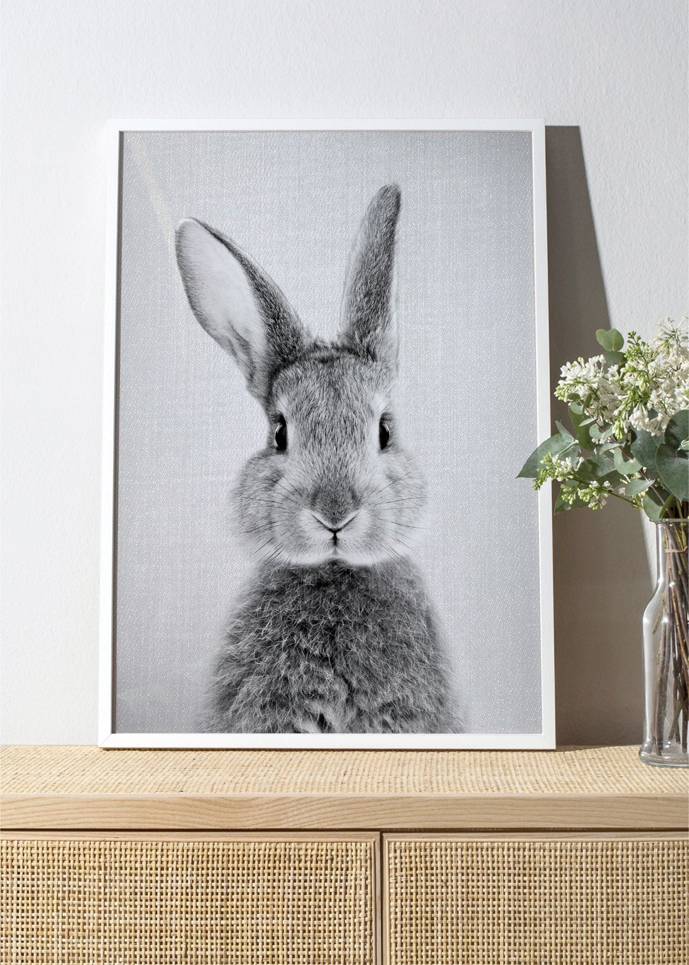 Rabbit - Black & White poster | Wall art, framed prints and posters