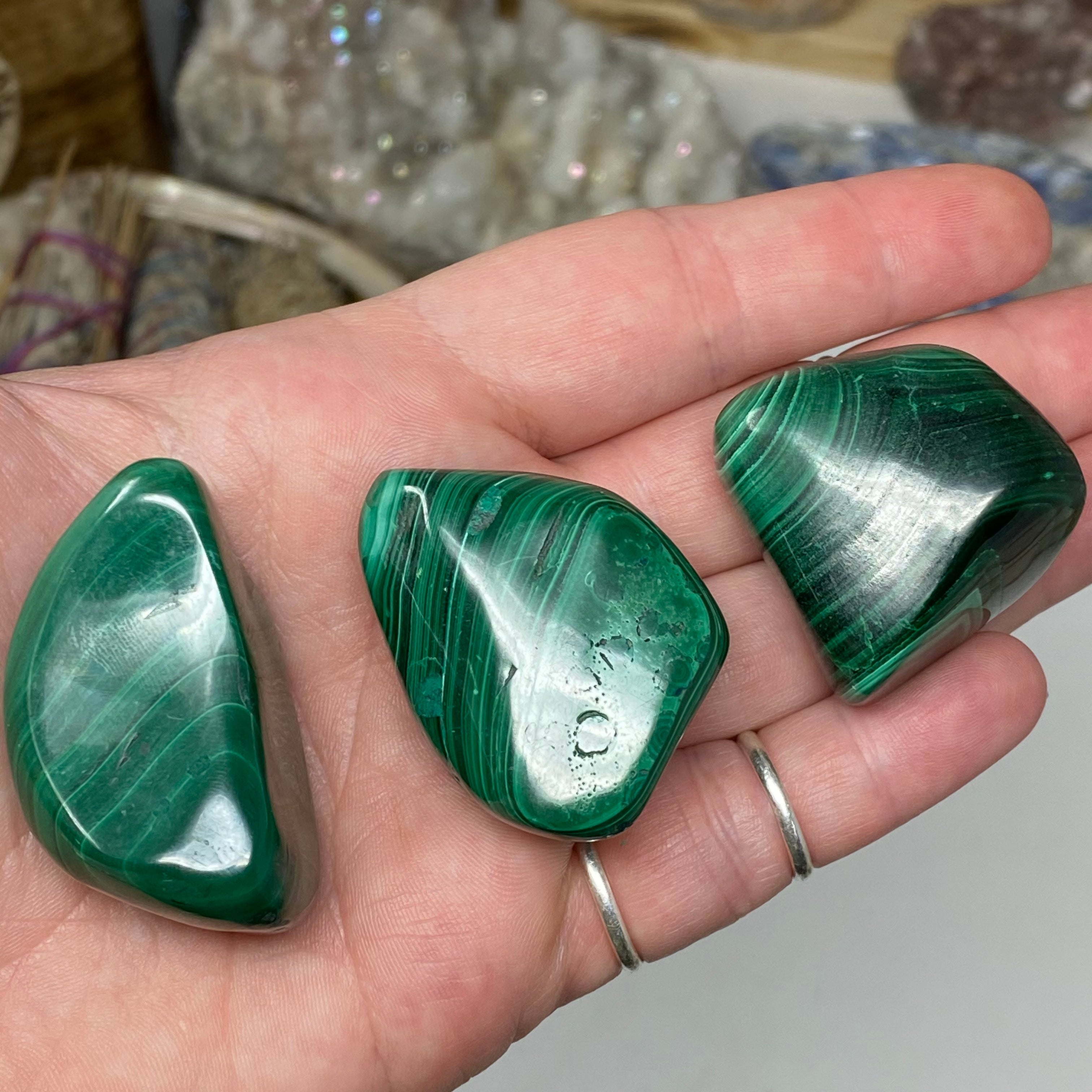 Malachite X-Large Tumbles