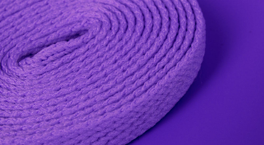light purple shoelaces