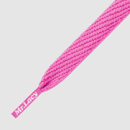 Flatties Shoelaces - Lipstick Pink