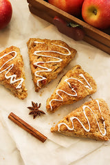 Apple turnovers are a good dessert to add a little maple cream drizzle.