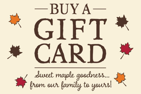 Get a gift card from the Carman Brook Farm for your gift recipients.