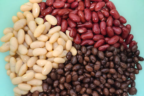 black beans, kidney beans, and cannellini beans for chili.
