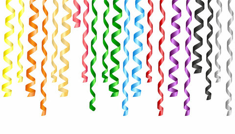 Curling ribbon is super easy to use, comes in hundreds of colors and looks festive.