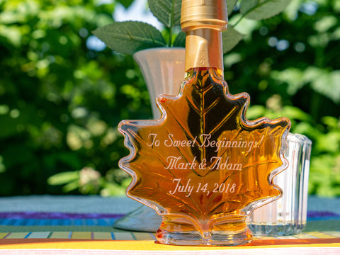 Personalized Vintage Wedding Mini Glass Bottles