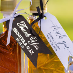 You need to add a hang tag to your wedding favor because it thanks your guests for attending.