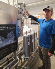 At Carman Brook Farm we use reverse osmosis to reduce the water content of the sap thus saving on energy and time.