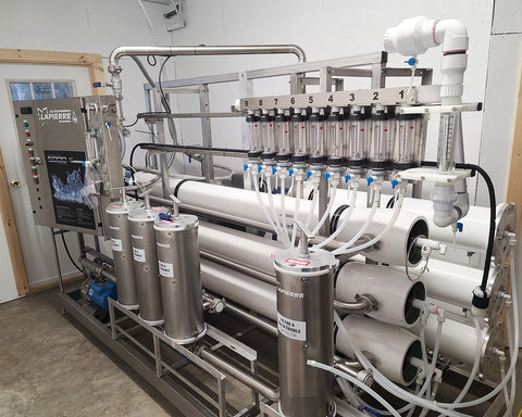 Our new reverse osmosis system in the new room we built