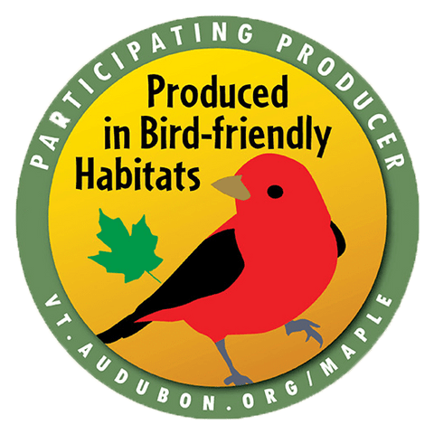 Produced in a Bird-friendly Habitats logo.