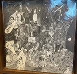 RUDIMENTARY PENI " Death Church" LP w/ foldout poster sleeve WHITE VINYL LP record