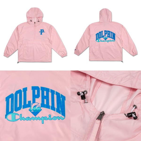 champion pink windbreaker