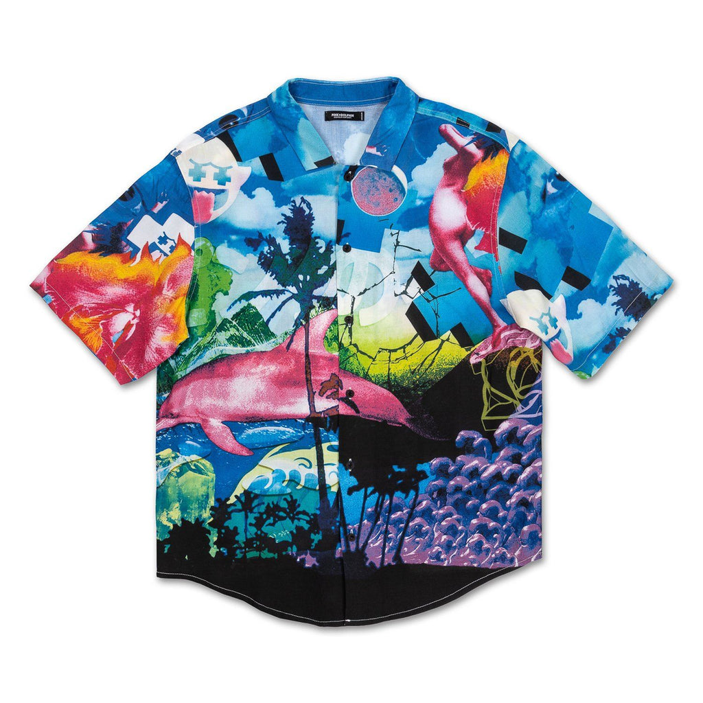 dolphin button up shirt