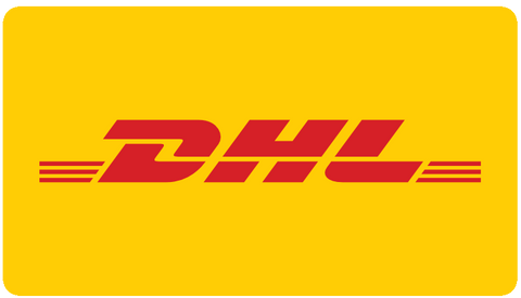 Wir versenden mit DHL