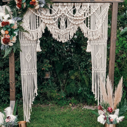 Macrame Wedding Back Drop