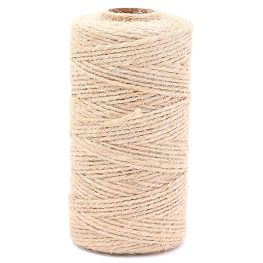 ecofynd Set of 30 Mini Natural Wood Pin with 50 Meters Jute Rope