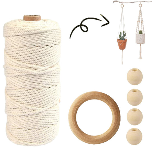 ecofynd DIY Jute Cord Kit for Plant Hanger, Wall Hanging