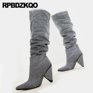 rhinestone boots size 10