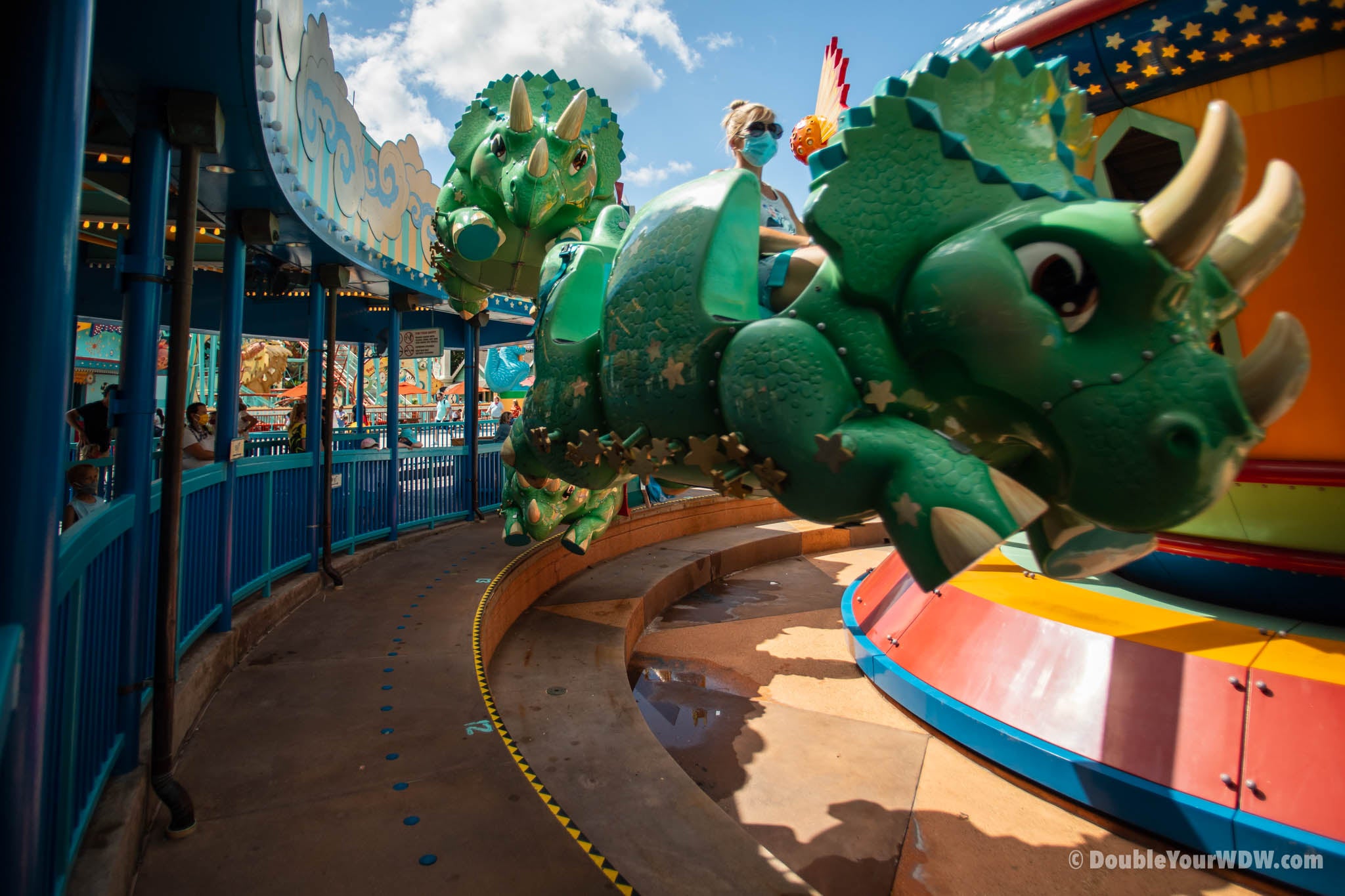 Triceratop spin at Animal Kingdom