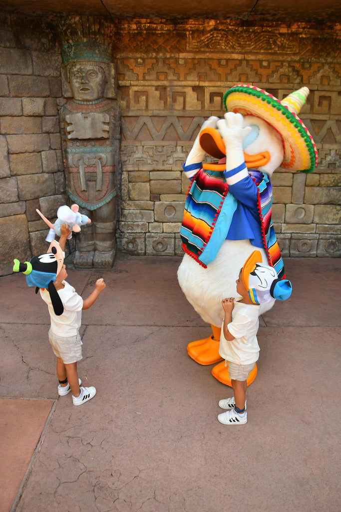 Kids and Donald at Epcot